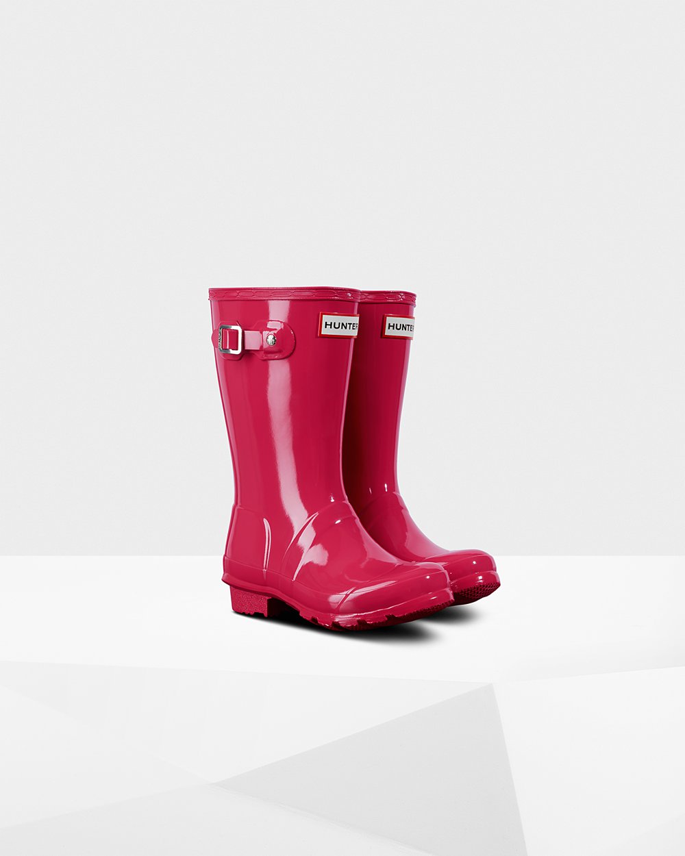 Kids Hunter Original Big Gloss - Rain Boots Pink - 4826-VDEKN